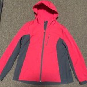 Hot Pink Woman's FREE TECH Rain/Wind jacket, Size XL